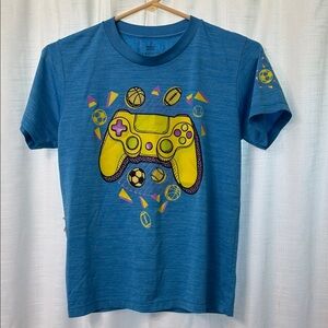 Tek Gear Blue Tee with Yellow Controller Graphic
